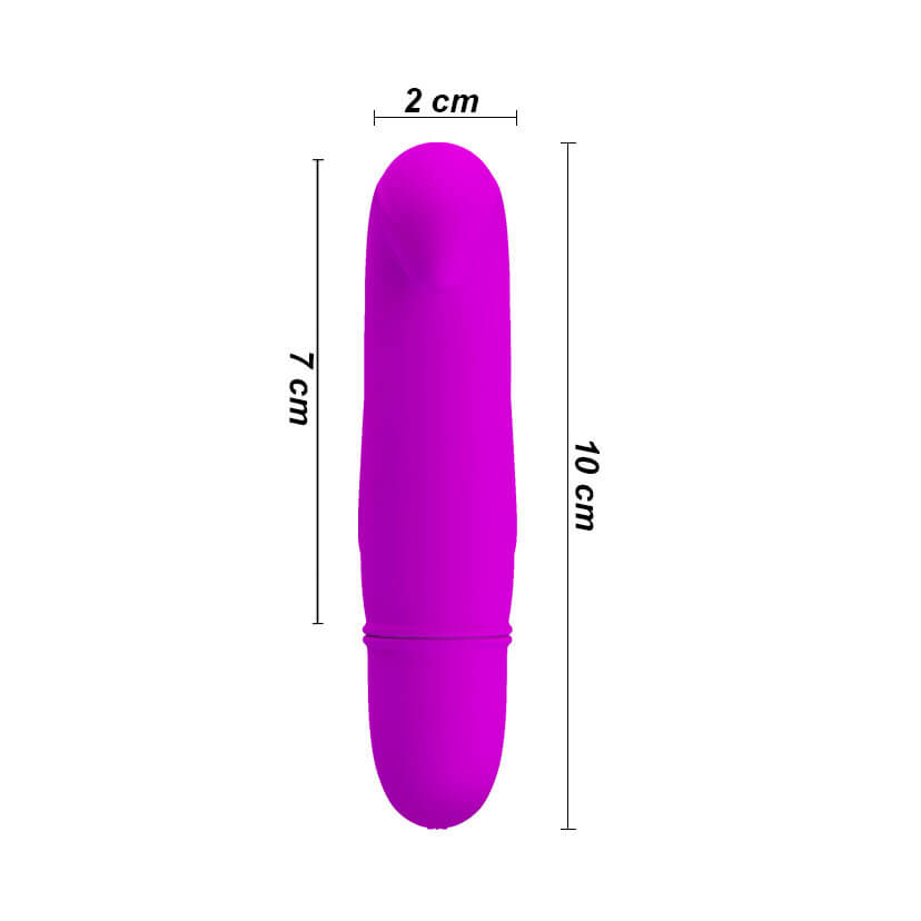 Mini Vibrador Ponto G em Soft Touch com 10 Modos de Vibração - Pretty Love Dana - 7 x 2 cm | Disponível em 2 Cores - 5