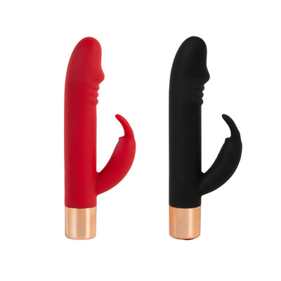 Mini Vibrador Rabbit Com Ponta em Formato de Glande, 7 Modos de Vibração e Recarregável - Aphrodisia Dick | 11,8 x 2,2 cm | Disponível em 2 Cores
