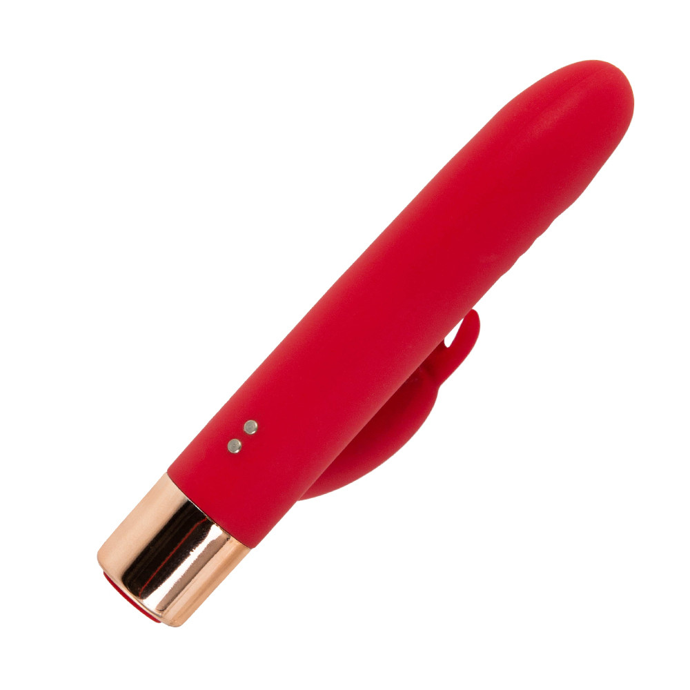 Mini Vibrador Rabbit Com Ponta em Formato de Glande, 7 Modos de Vibração e Recarregável - Aphrodisia Dick | 11,8 x 2,2 cm | Disponível em 2 Cores - 3