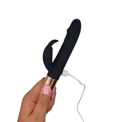 Mini Vibrador Rabbit Com Ponta em Formato de Glande, 7 Modos de Vibração e Recarregável - Aphrodisia Dick | 11,8 x 2,2 cm | Disponível em 2 Cores