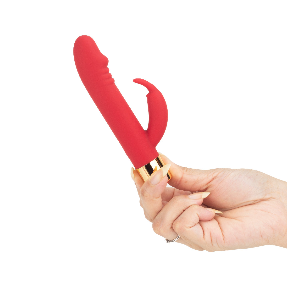 Mini Vibrador Rabbit Com Ponta em Formato de Glande, 7 Modos de Vibração e Recarregável - Aphrodisia Dick | 11,8 x 2,2 cm | Disponível em 2 Cores - 5