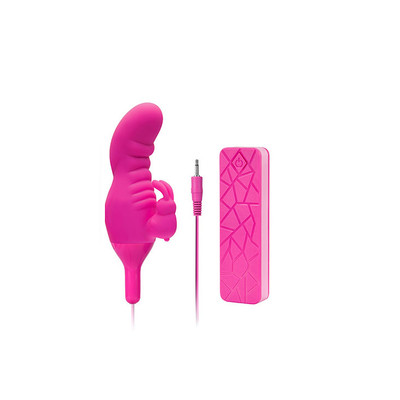 Foto 2 do produto Mini Vibrador Rabbit de Ponto G e Clitóris com 10 Modos de Vibração e Controle Remoto com Fio - Motive Vibrator Bunny | 8 x 3,3 cm