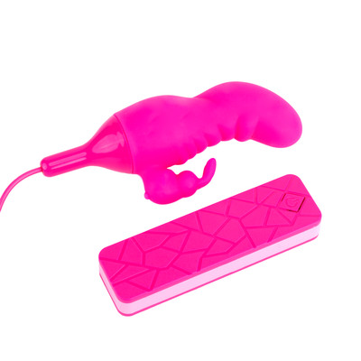 Foto 4 do produto Mini Vibrador Rabbit de Ponto G e Clitóris com 10 Modos de Vibração e Controle Remoto com Fio - Motive Vibrator Bunny | 8 x 3,3 cm