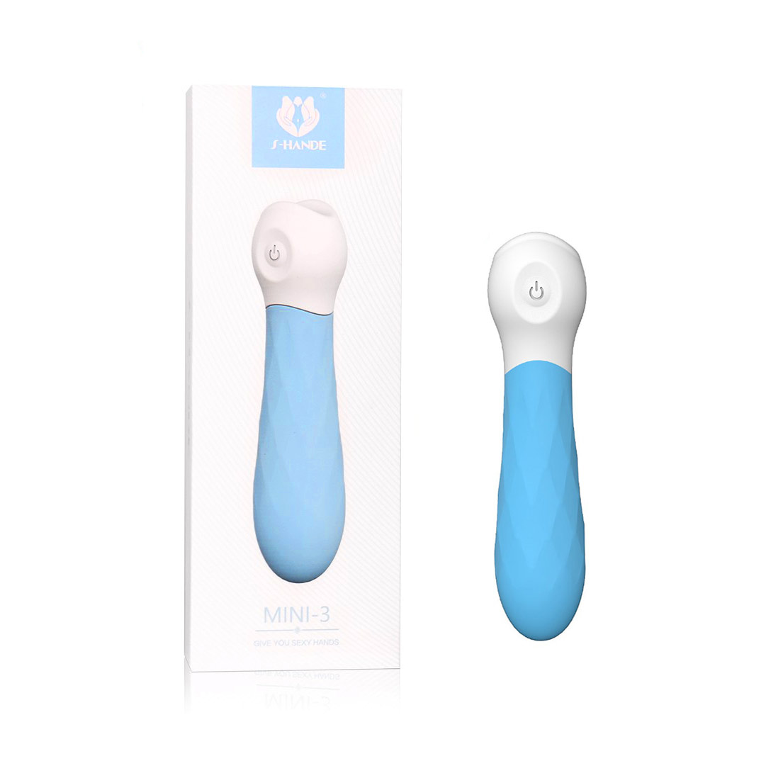 Mini Vibrador em Silicone com 9 Modos de Vibração e Carregamento Via Cabo USB - S-Hande Mini 3 | 7,9 x 2,7 cm | Disponível em 2 Cores - 7