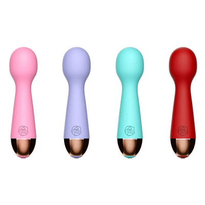 Foto 1 do produto Mini Vibrador Varinha Mágica Recarregável em Silicone Macio com 10 Modos de Vibração - Love Magic Miki | Disponível em 4 Cores