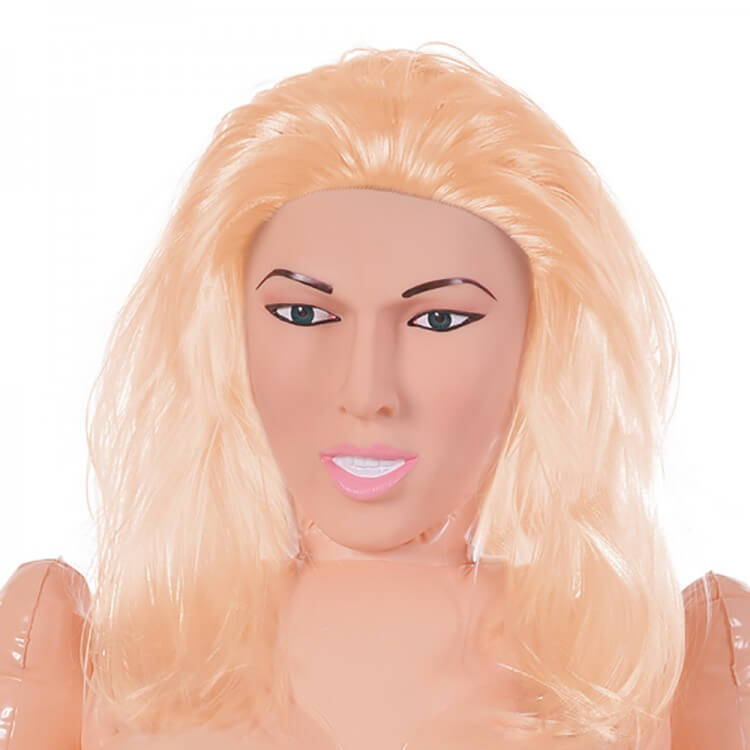 Miss Demeanor Transsexual Love Doll - Boneca Inflável Transsexual com Rosto em Silicone, Prótese Realística e Orifício Penetrável em Fanta Flesh | Cor: Loira - 2