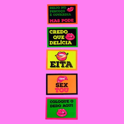 Foto 2 do produto Mobile Plaquinhas Decorativas em Neon com Frases - FestaChic