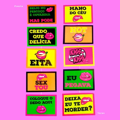 Mobile Plaquinhas Decorativas em Neon com Frases - FestaChic