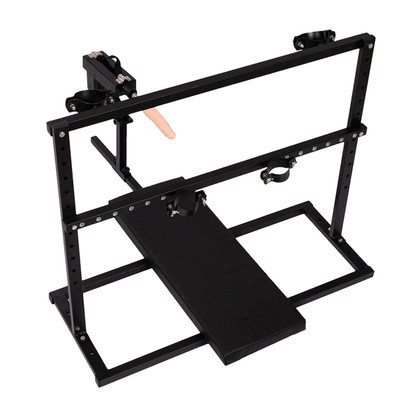 Foto 5 do produto Moldura Dupla com Restrição de Pulsos, Tornozelos com Haste Ajustável e Máquina de Sexo Bivolt - Sex Furniture