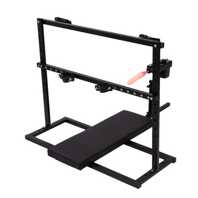 Foto 6 do produto Moldura Dupla com Restrição de Pulsos, Tornozelos com Haste Ajustável e Máquina de Sexo Bivolt - Sex Furniture