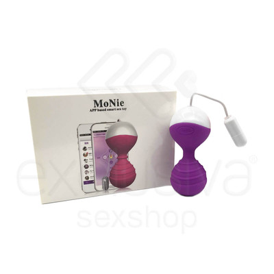 Foto 7 do produto Cápsula Vibratória para Pompoarismo Recarregável com 10 Modos de Vibração e Controle Via App - MoNie | 8,1 x 3,7 cm | Disponível em 2 Cores