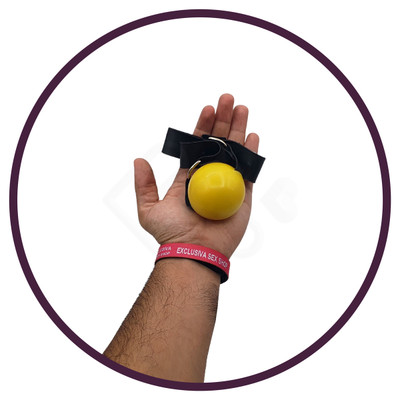 Foto 4 do produto Mordaça Bola com Regulagem em Couro - La Pimienta | Disponível em 8 Cores