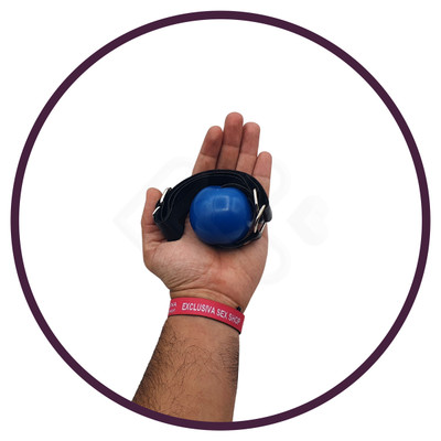 Foto 8 do produto Mordaça Bola com Regulagem em Couro - La Pimienta | Disponível em 8 Cores