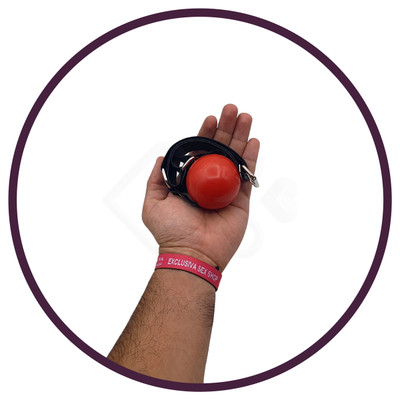 Foto 12 do produto Mordaça Bola com Regulagem em Couro - La Pimienta | Disponível em 8 Cores