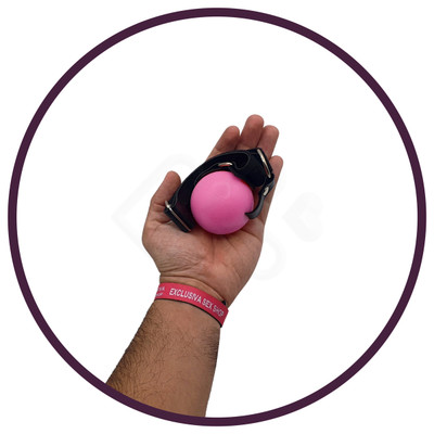 Foto 14 do produto Mordaça Bola com Regulagem em Couro - La Pimienta | Disponível em 8 Cores