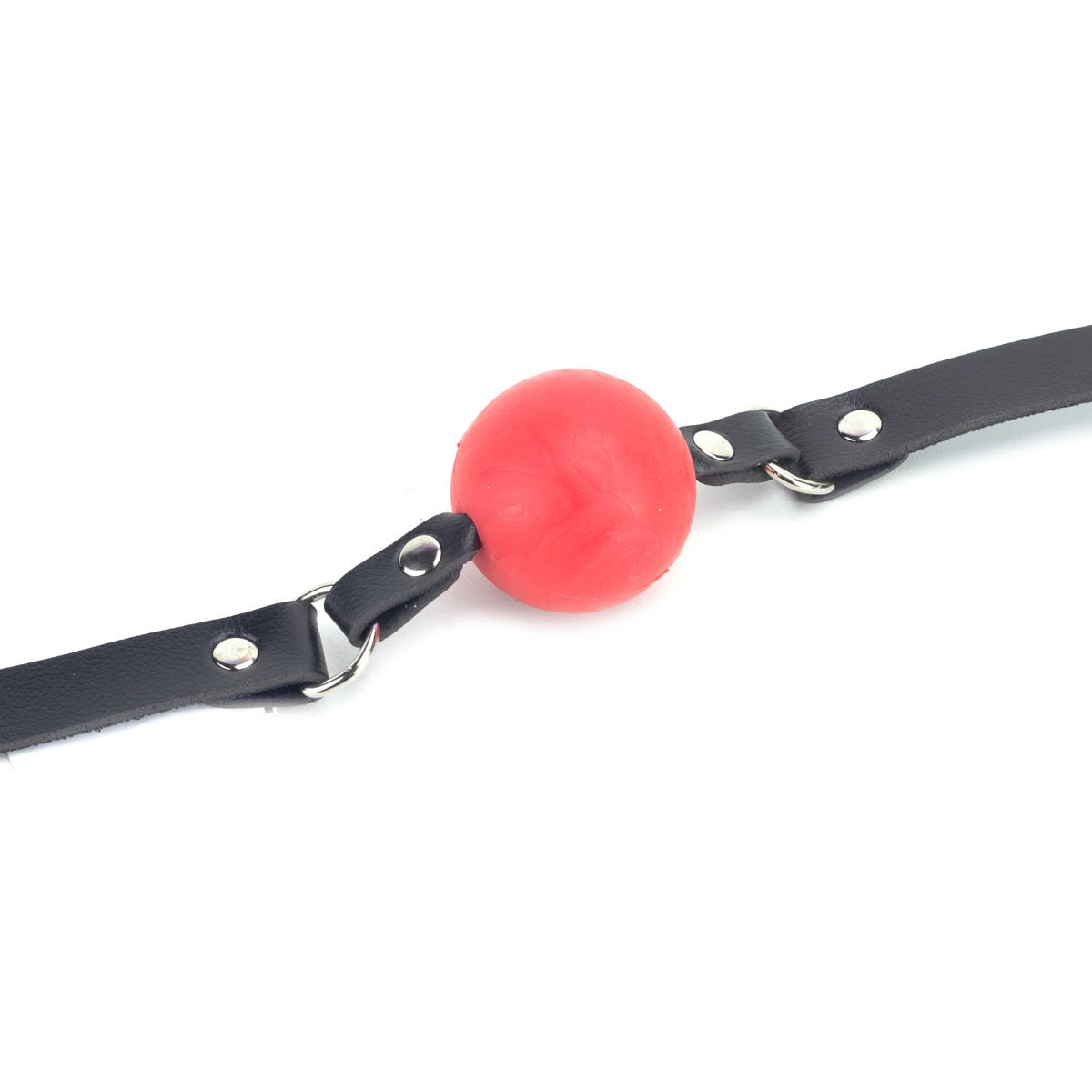 Mordaça Gag Ball com Regulagem em Couro Sintético - New Star Couros - 2
