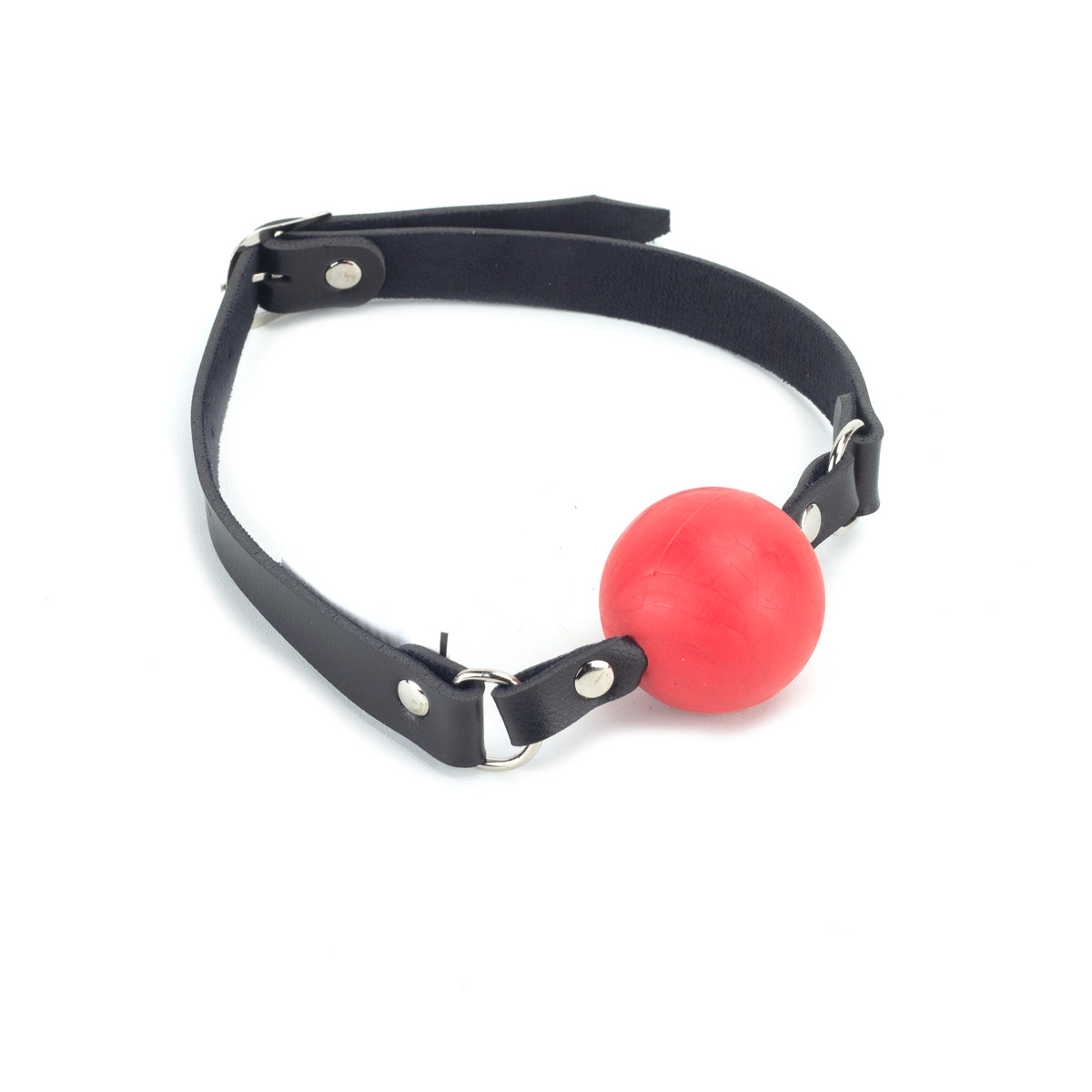 Mordaça Gag Ball com Regulagem em Couro Sintético - New Star Couros - 3
