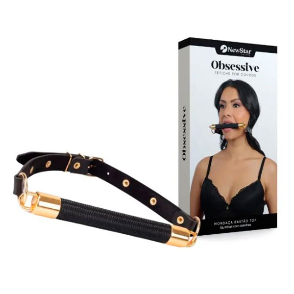 Mordaça em Forma de Bastão Top Gold com Fivela Ajustável | New Star Couros - 3
