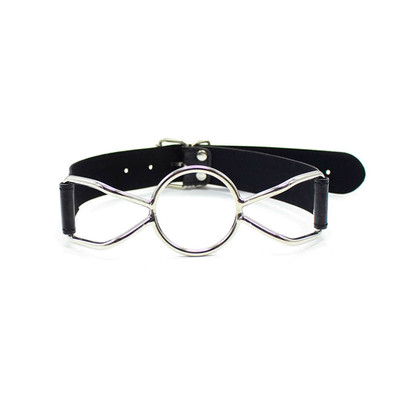 Foto 1 do produto Mordaça Sypedr Gag em Metal e Couro Sintético Ajustável - 3R Import