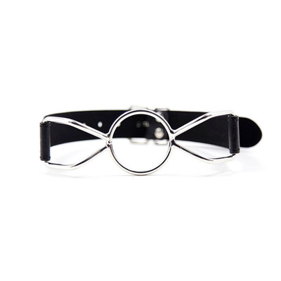 Foto 2 do produto Mordaça Sypedr Gag em Metal e Couro Sintético Ajustável - 3R Import