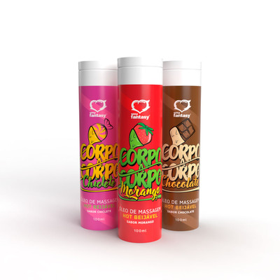 Óleo Hot para Massagem Beijável - Corpo a Corpo | Disponível em 3 Sabores