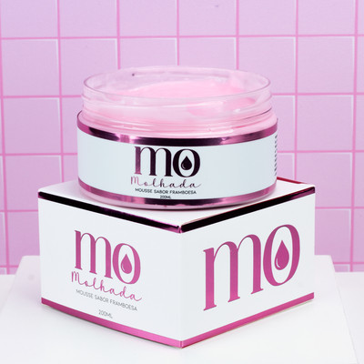 Foto 1 do produto Mousse Hidratante Íntimo e Corporal com Aroma de Framboesa - Pepper Blend Mo Molhada | 200ml