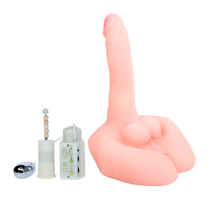 Pênis em TPR com Rotação, Vibração Multivelocidade e Base para Apoio - Mr. Big | 15 x 3,7 cm - 2