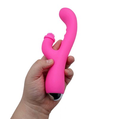 Vibrador Estimulador de Clítoris Rotativo e Ponto G Recarregável com 7 Modos de Vibrações e Aquecimento - Nalone Idol | 22,5 x 3,5 cm