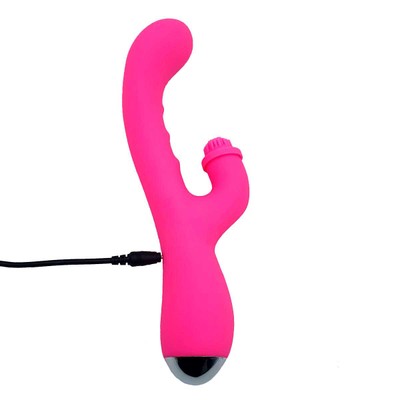Foto 4 do produto Vibrador Estimulador de Clítoris Rotativo e Ponto G Recarregável com 7 Modos de Vibrações e Aquecimento - Nalone Idol | 22,5 x 3,5 cm
