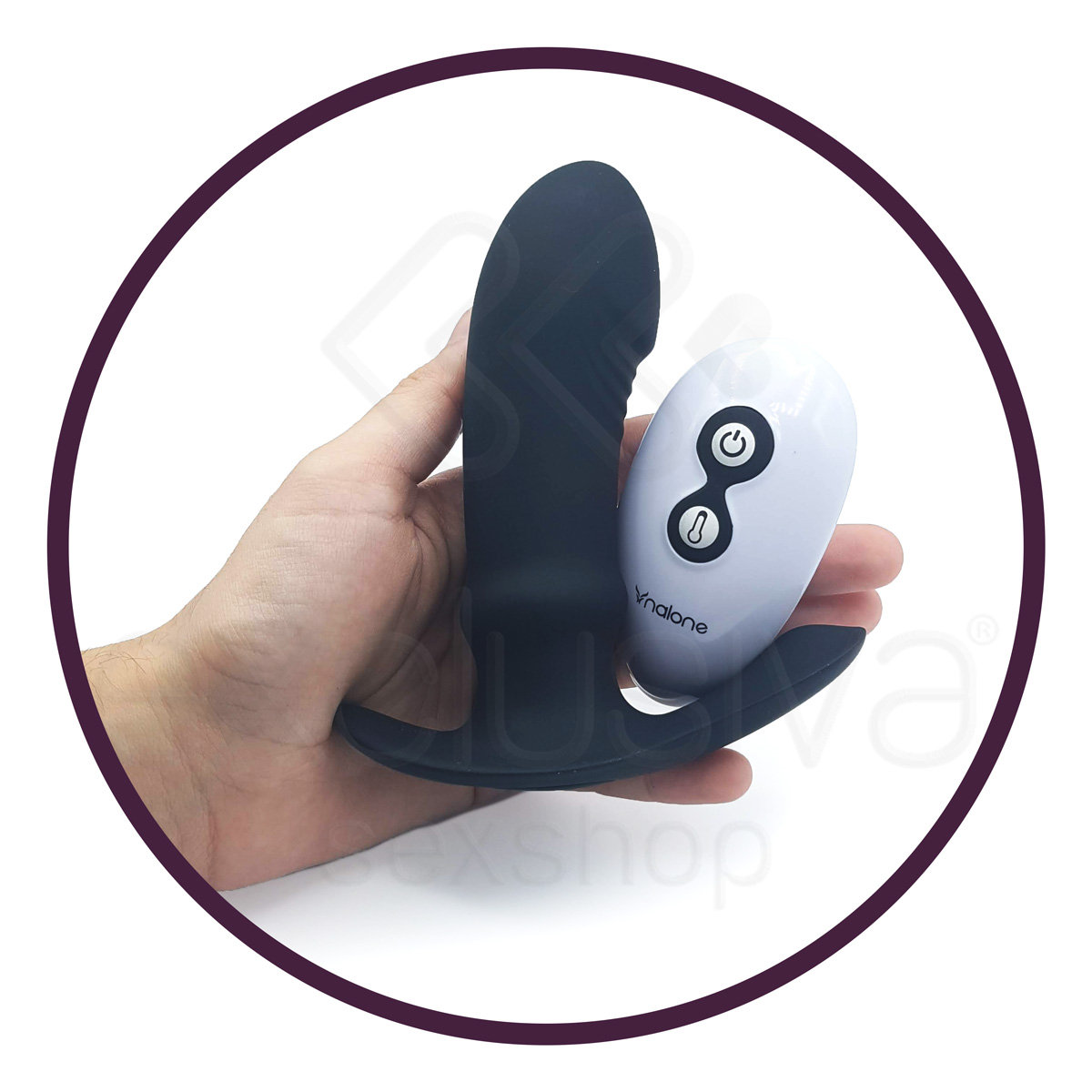 Vibrador Recarregável com Estimulador de Clítoris, 7 Modos de Vibração, Auto Aquecimento e Controle Remoto - Nalone Marley | 12,5 x 3,5 cm | Disponível em 3 Cores - 9
