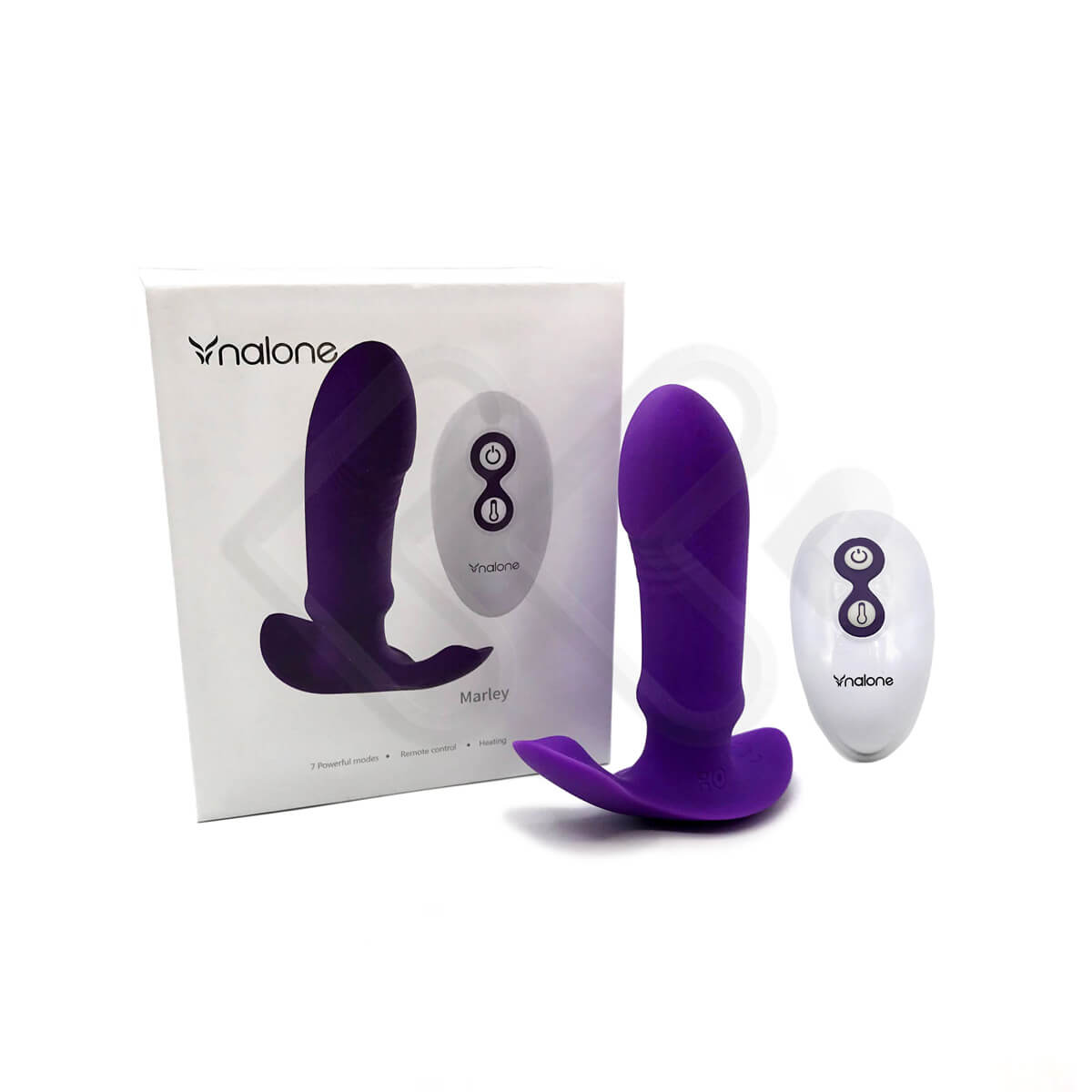 Vibrador Recarregável com Estimulador de Clítoris, 7 Modos de Vibração, Auto Aquecimento e Controle Remoto - Nalone Marley | 12,5 x 3,5 cm | Disponível em 3 Cores - 4