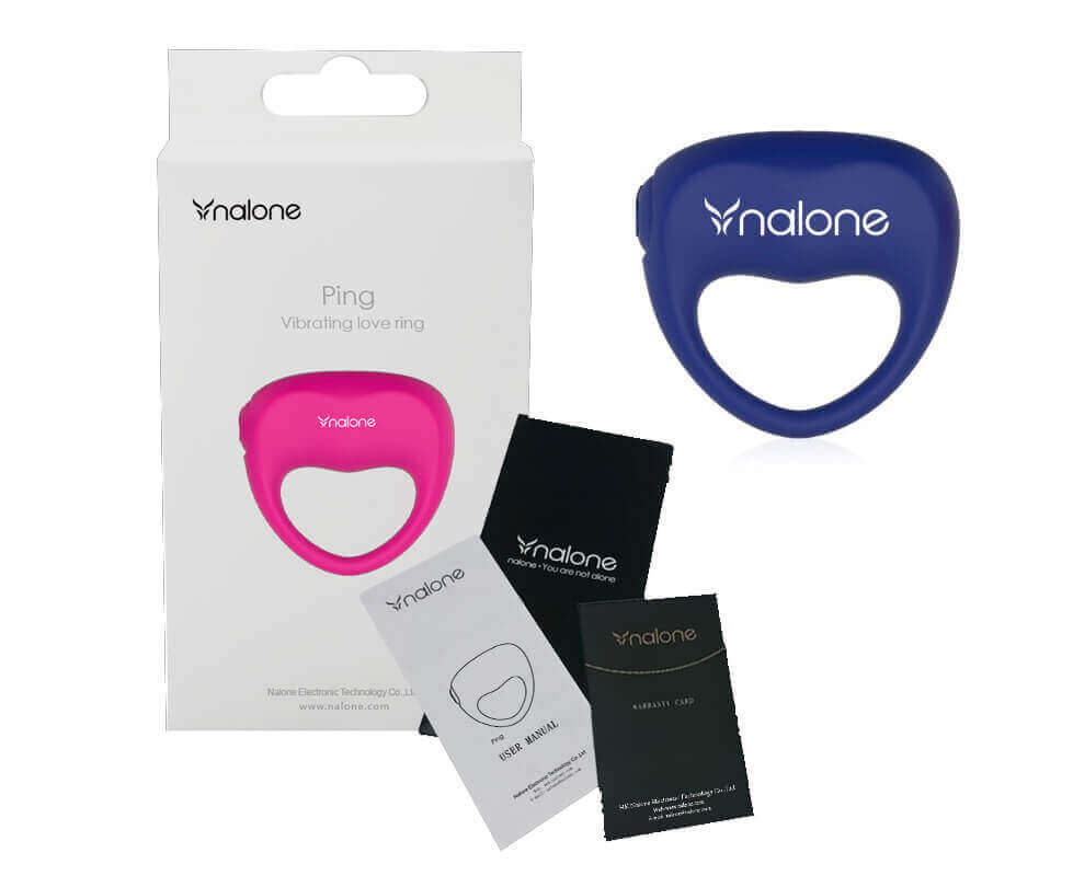Anel Peniano em Silicone com 1 Modo de Vibração - Nalone Ping | Disponível em 2 Cores - 2