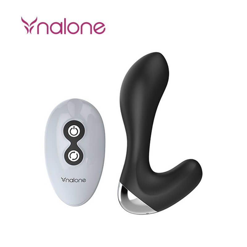Nalone Pro-P - Estimulador de Próstata e Períneo Recarregável em Silicone com 7 Modos de Vibração e Controle sem Fio - 8,6 x 3,2 cm - 2