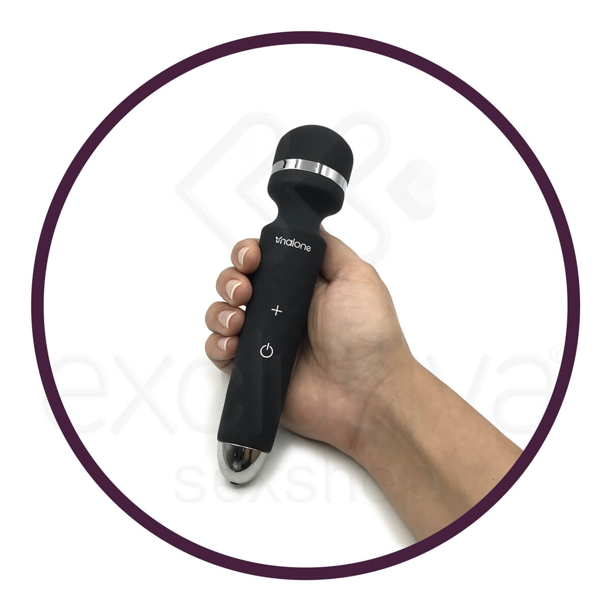 Nalone Rock - Massageador Recarregável com 7 Modos de Vibração e Silicone Soft Touch | Cor: Preto - 4