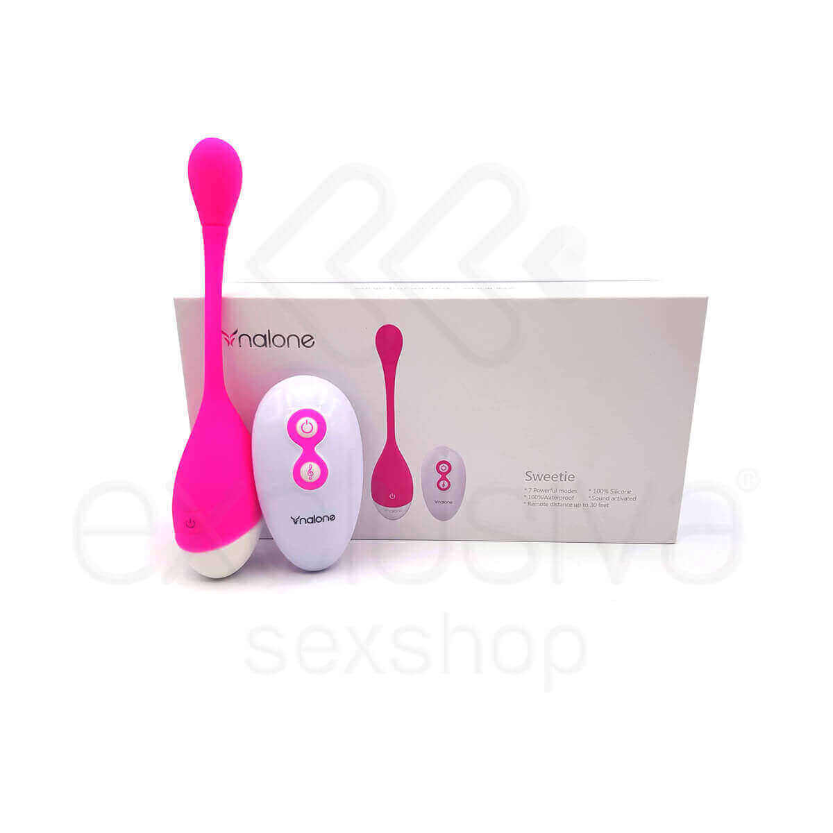 Cápsula Vibratória Recarregável com 7 Modos de Vibrações, Controle Remoto sem Fio Modo e Vibração de Acordo com a Música - Nalone Sweetie - 16,5 x 3,5 cm | Disponível em 2 Cores - 6