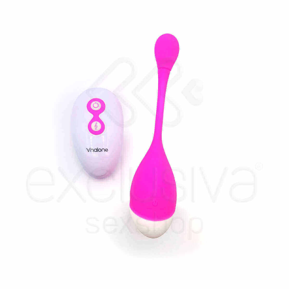 Cápsula Vibratória Recarregável com 7 Modos de Vibrações, Controle Remoto sem Fio Modo e Vibração de Acordo com a Música - Nalone Sweetie - 16,5 x 3,5 cm | Disponível em 2 Cores - 8