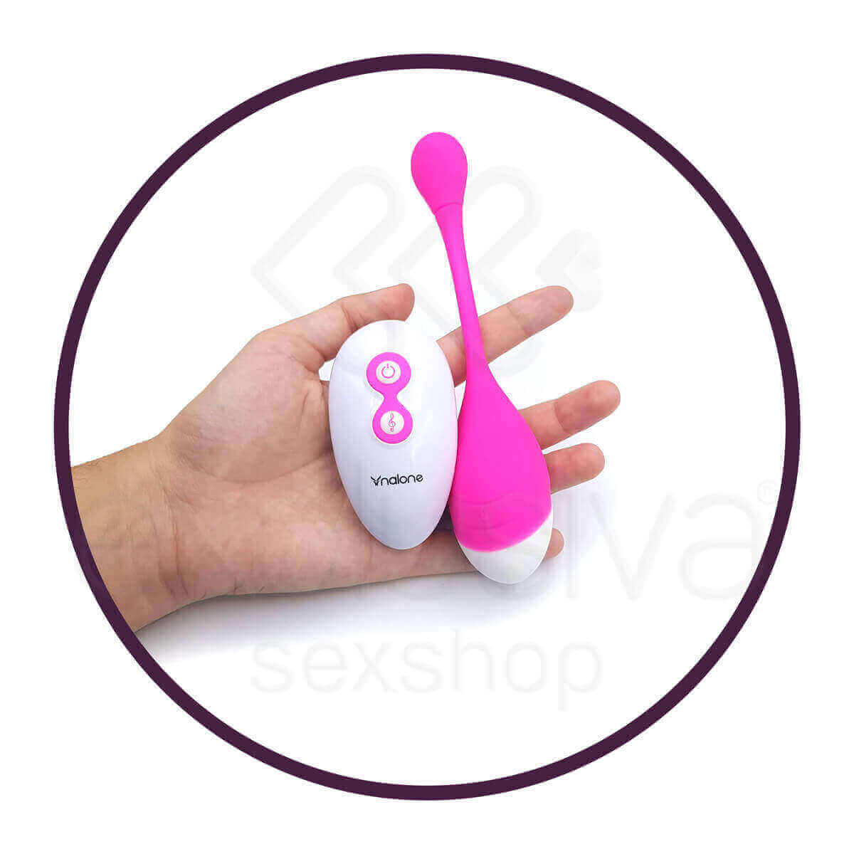 Cápsula Vibratória Recarregável com 7 Modos de Vibrações, Controle Remoto sem Fio Modo e Vibração de Acordo com a Música - Nalone Sweetie - 16,5 x 3,5 cm | Disponível em 2 Cores - 10