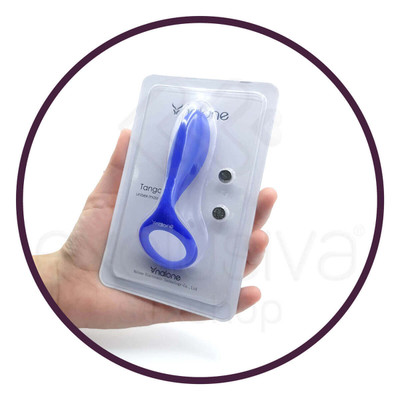 Foto 2 do produto Nalone Tango - Anel Peniano com Estimulador Clitoriano e Vibração Única | Cor: Azul