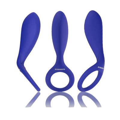 Foto 4 do produto Nalone Tango - Anel Peniano com Estimulador Clitoriano e Vibração Única | Cor: Azul
