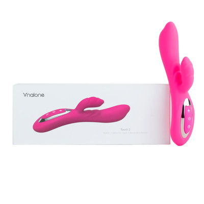 Vibrador Estimulador de Ponto G e Clítoris com 7 Modos de Vibração, Sensor de Toque e Resistência à Água - Nalone Touch 2 | 22 x 3,5 cm
