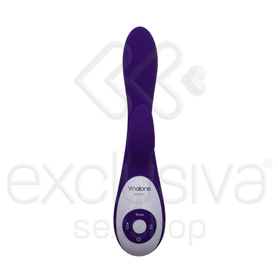 Foto 2 do produto Vibrador Estimulador de Ponto G e Clítoris Recarregável com 7 Modos de Vibração, Sensor de Som e Aquecimento - Nalone Want - 21,8 x 3,4 cm