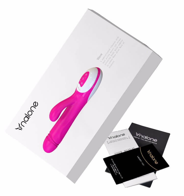 Nalone Wave - Vibrador Estimulador de Clítoris Recarregável Vai e Vem com 7 Modos de Vibração e Resistente à Água - 14,5 x 3,5 cm - 3