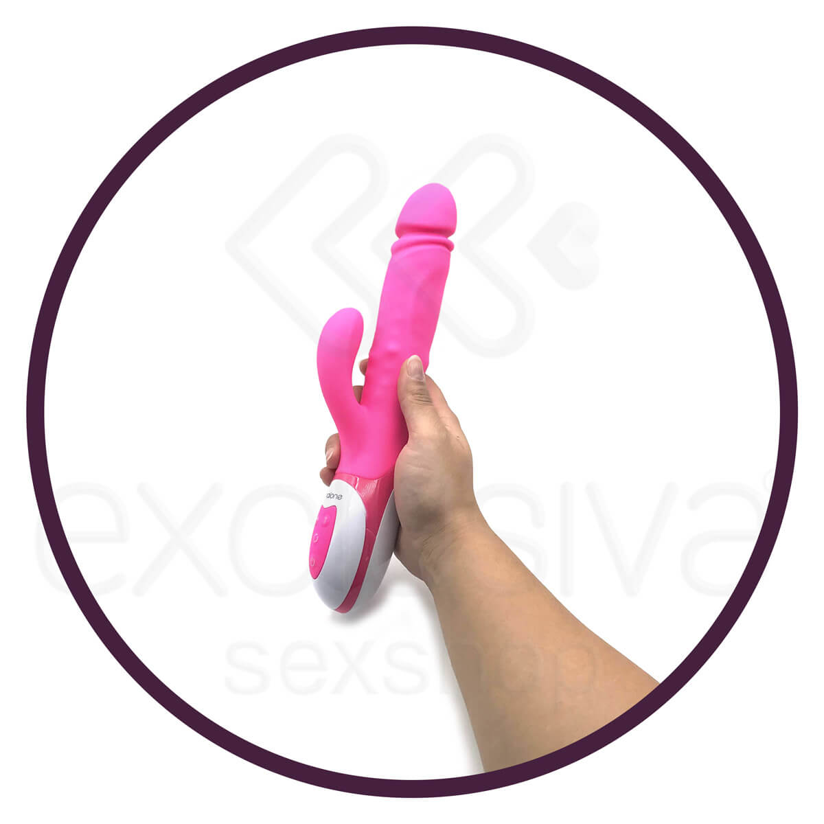 Nalone Wave - Vibrador Estimulador de Clítoris Recarregável Vai e Vem com 7 Modos de Vibração e Resistente à Água - 14,5 x 3,5 cm - 4