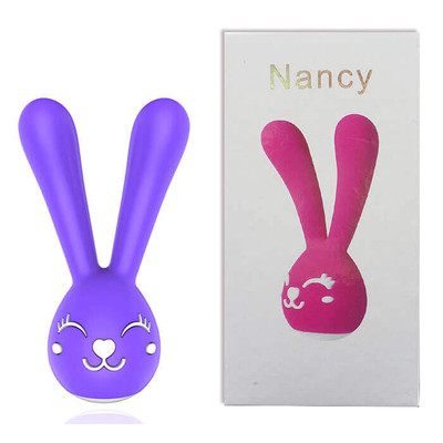 Foto 1 do produto Nancy - Vibrador Recarregável em Forma de Coelho com 20 Modos de Vibração - 13 x 5 cm | Cor: Roxo