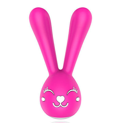 Foto 2 do produto Nancy - Vibrador Recarregável em Forma de Coelho com 20 Modos de Vibração - 13 x 5 cm | Cor: Rosa