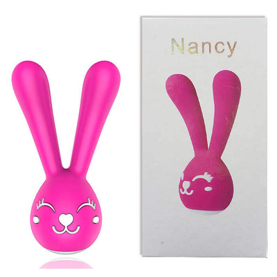 Foto 1 do produto Nancy - Vibrador Recarregável em Forma de Coelho com 20 Modos de Vibração - 13 x 5 cm | Cor: Rosa