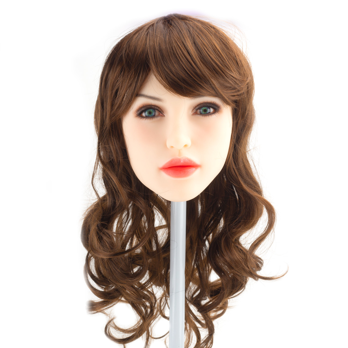 Nanda - Boneca Realística em TPE com Pele Branca, Cabelo Ruivo Longo, Olhos Azuis, Seios Fartos, Vértebras em Aço e Acessórios - 43 Kg e 1,65 Metros de Altura - 10