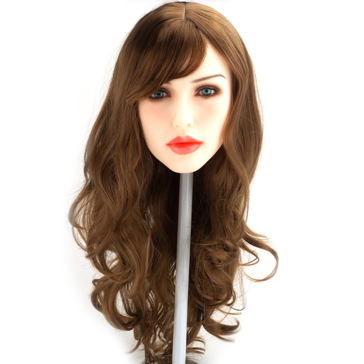 Nanda - Boneca Realística em TPE com Pele Branca, Cabelo Ruivo Longo, Olhos Azuis, Seios Fartos, Vértebras em Aço e Acessórios - 43 Kg e 1,65 Metros de Altura - 10