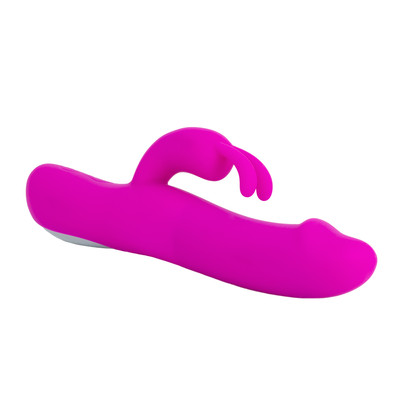 Foto 3 do produto Vibrador Rabbit com Estimulador Clitoriano em Formato de Coelho, 7 Modos de Vibração, 7 Movimentos de Impulso e Resistência à Água - Natural Motion | 12 x 3,5 cm