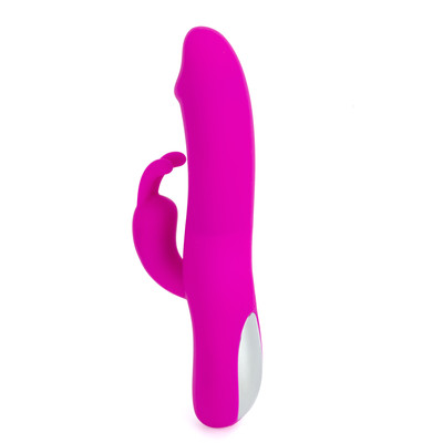 Foto 4 do produto Vibrador Rabbit com Estimulador Clitoriano em Formato de Coelho, 7 Modos de Vibração, 7 Movimentos de Impulso e Resistência à Água - Natural Motion | 12 x 3,5 cm